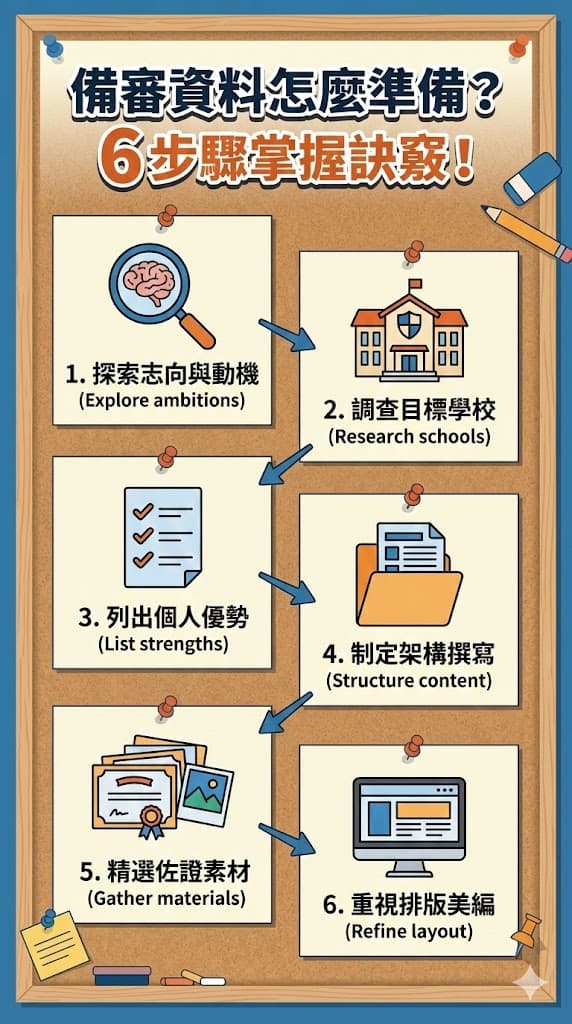 6步驟掌握備審資料準備訣竅