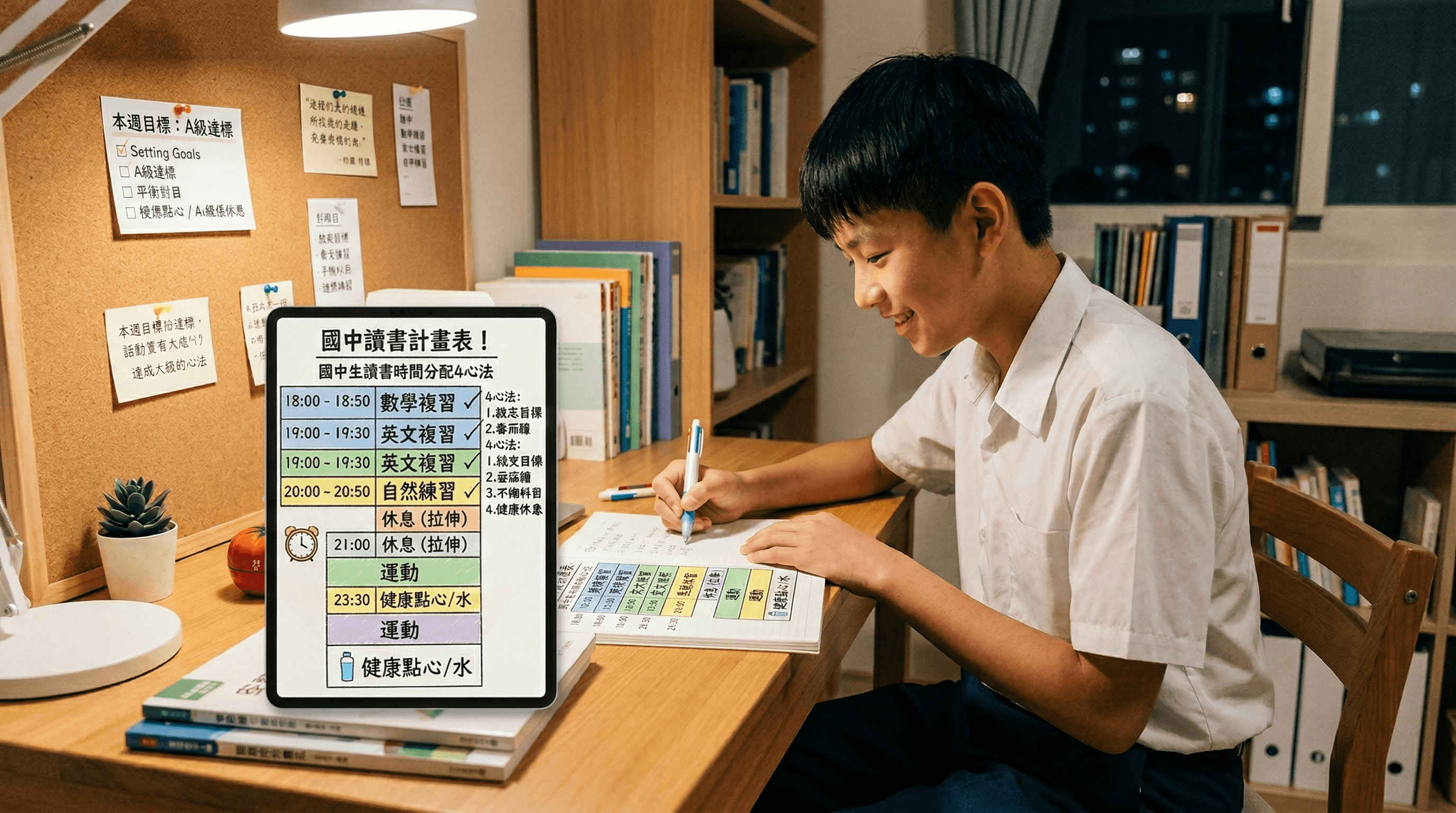 國中讀書計畫表與時間管理攻略:4大心法提升學習效率