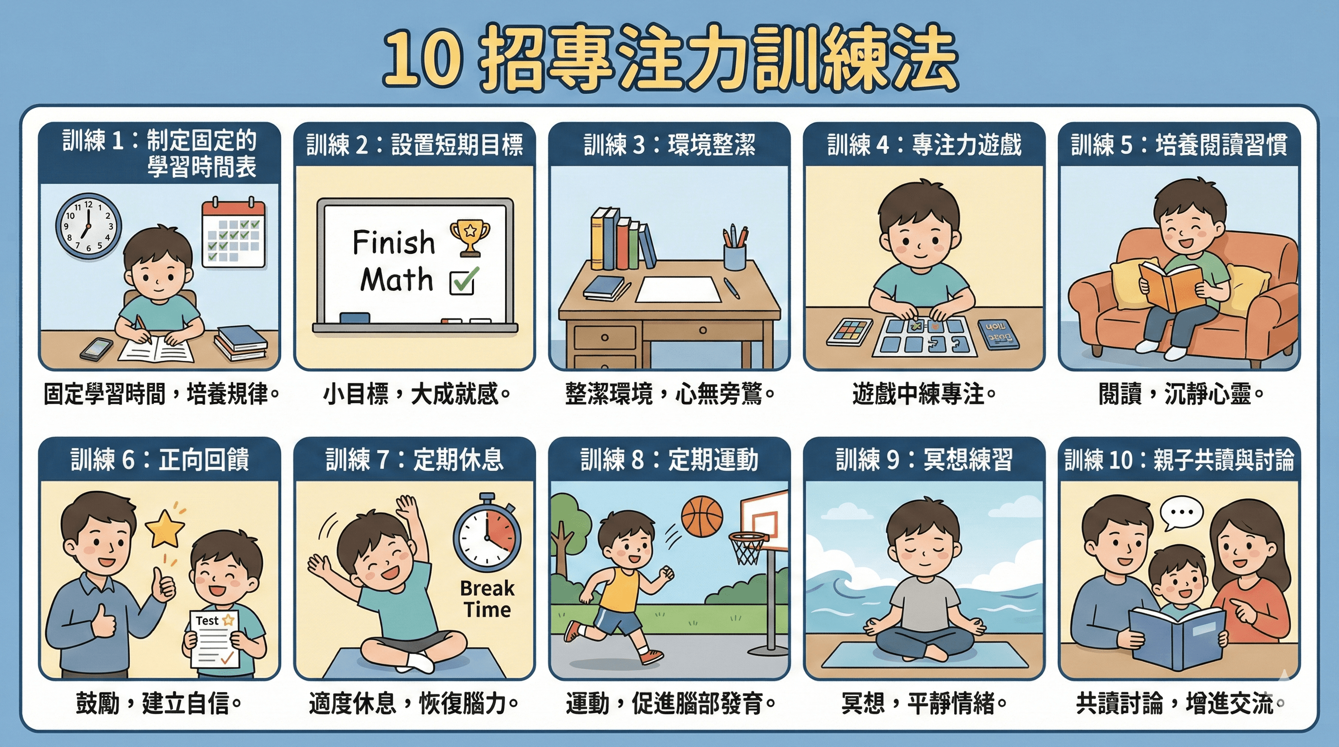 10 招專注力訓練法