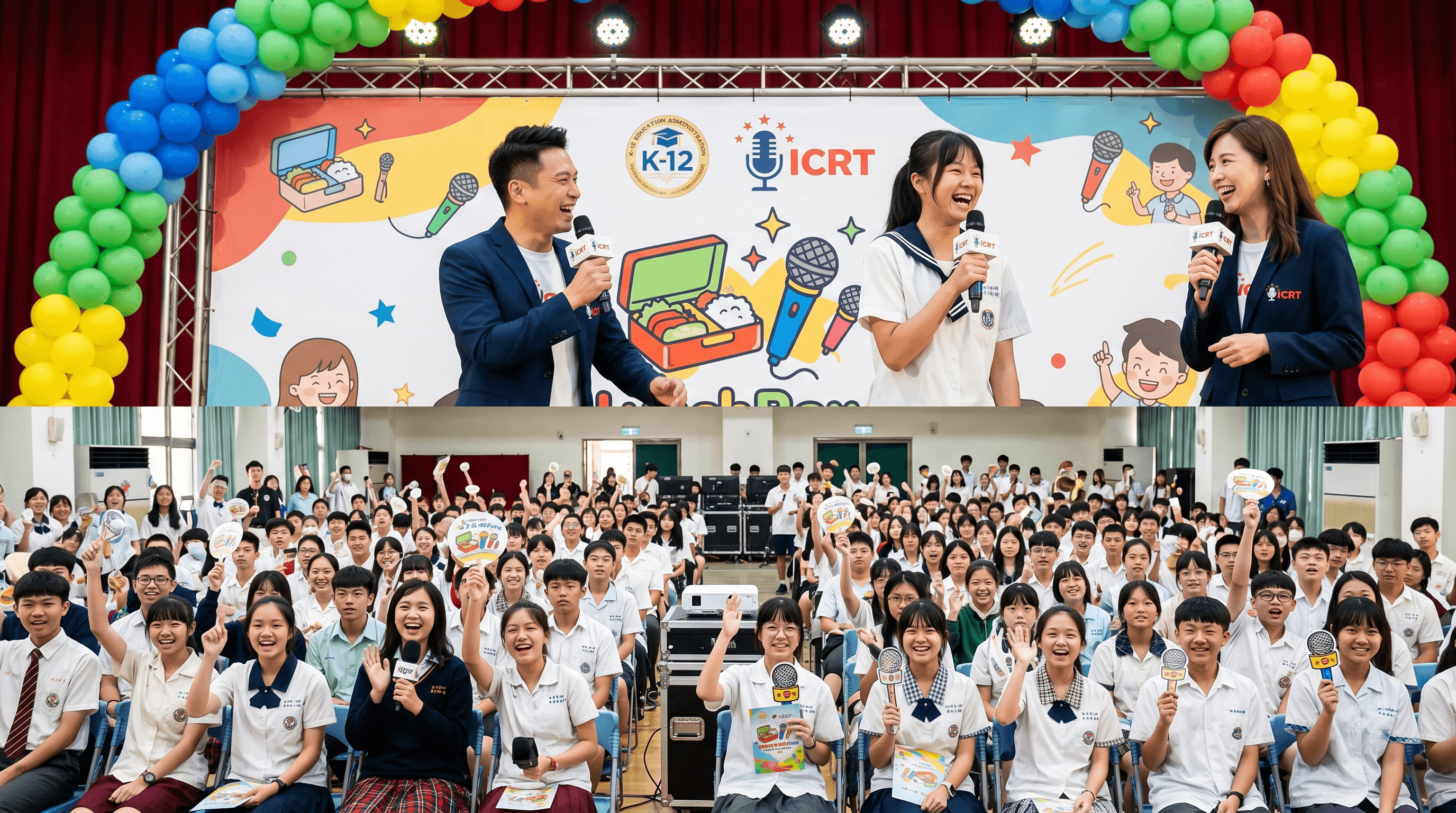 國教署攜手ICRT推動「News LunchBox」:主播前進校園,提升學子英語自信