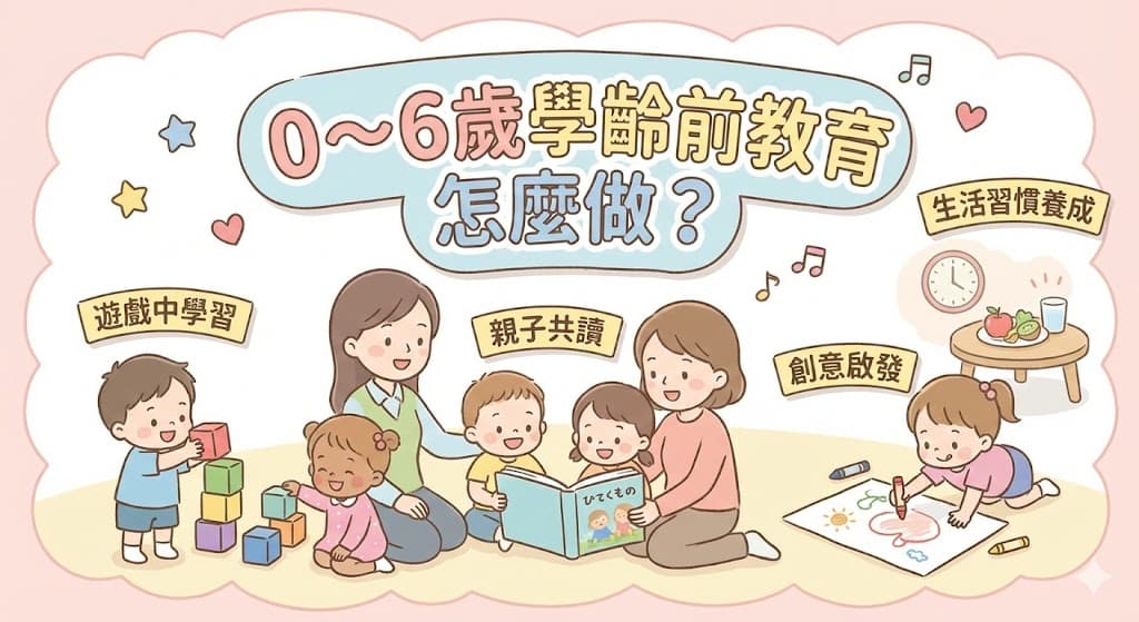 0~6歲學齡前教育怎麼做?幼兒 6 大發展重點與 5 種常見行為解析 (上)