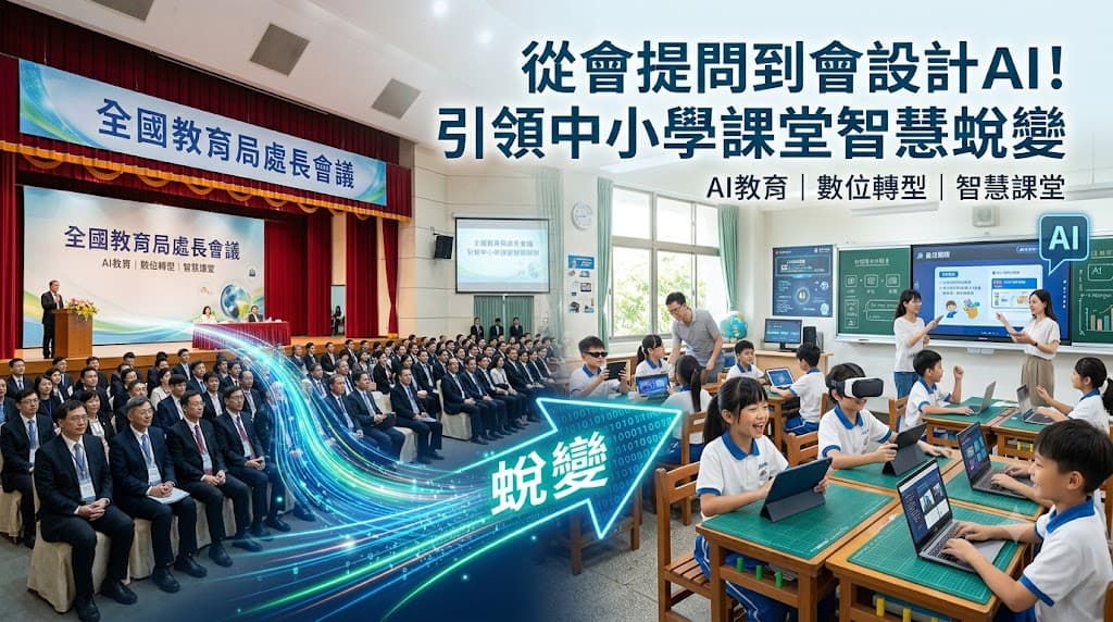 教育部推動中小學AI智慧教育蛻變:從精準提問到設計專屬AI助理