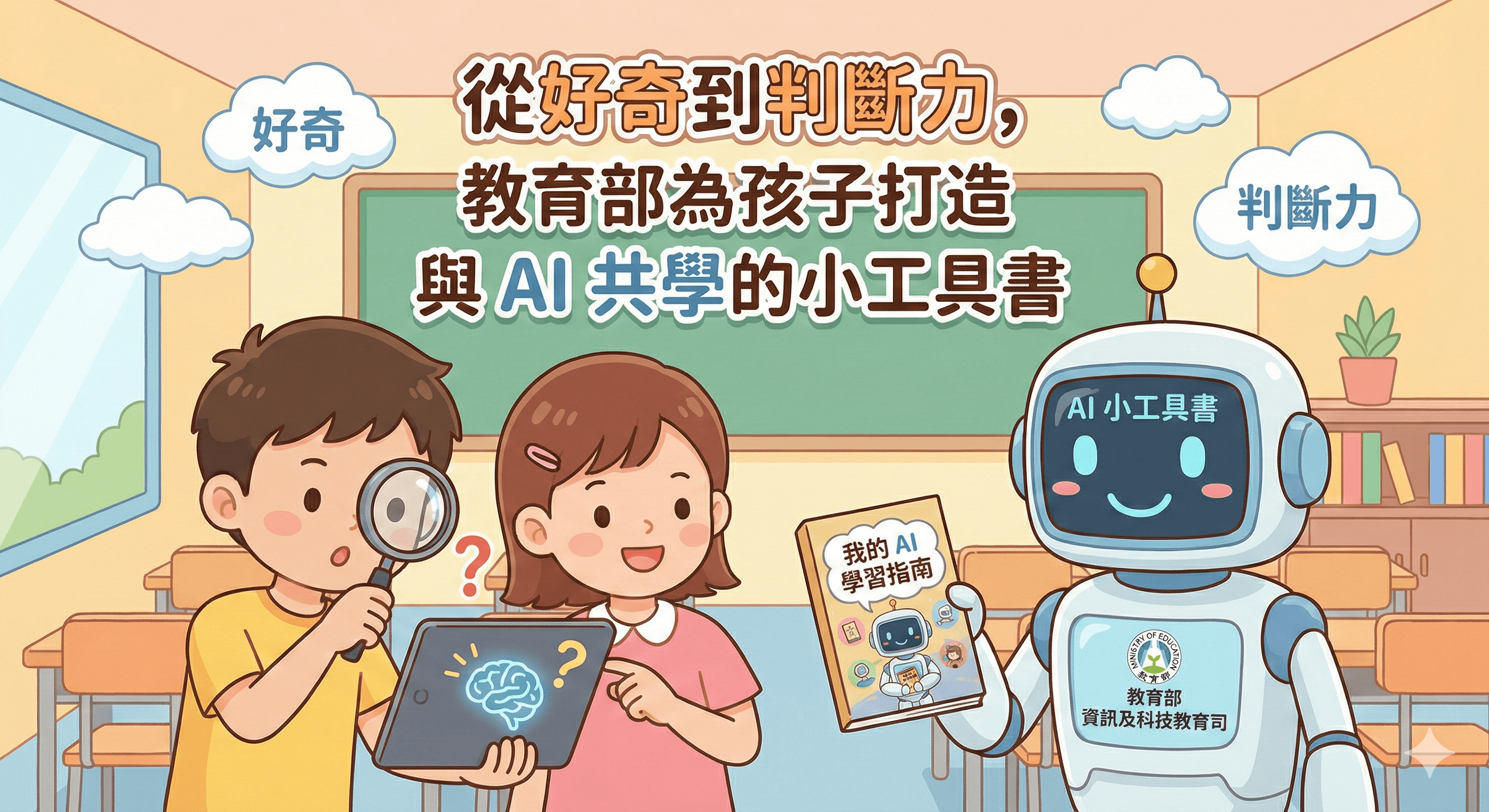 教育部首發!國小到高中 AI 專屬共學指南,免費下載與數位學習應用全攻略