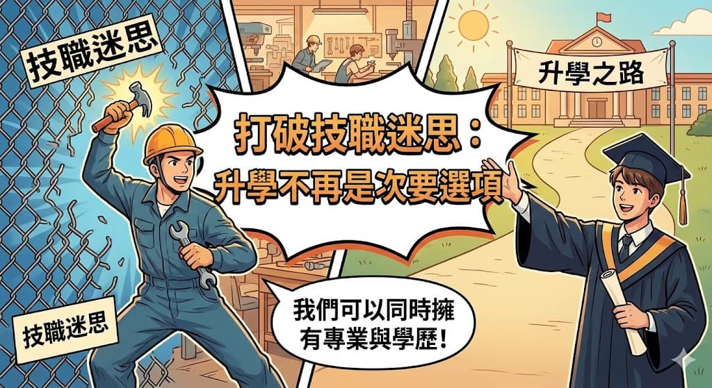 打破技職迷思:升學不再是次要選項