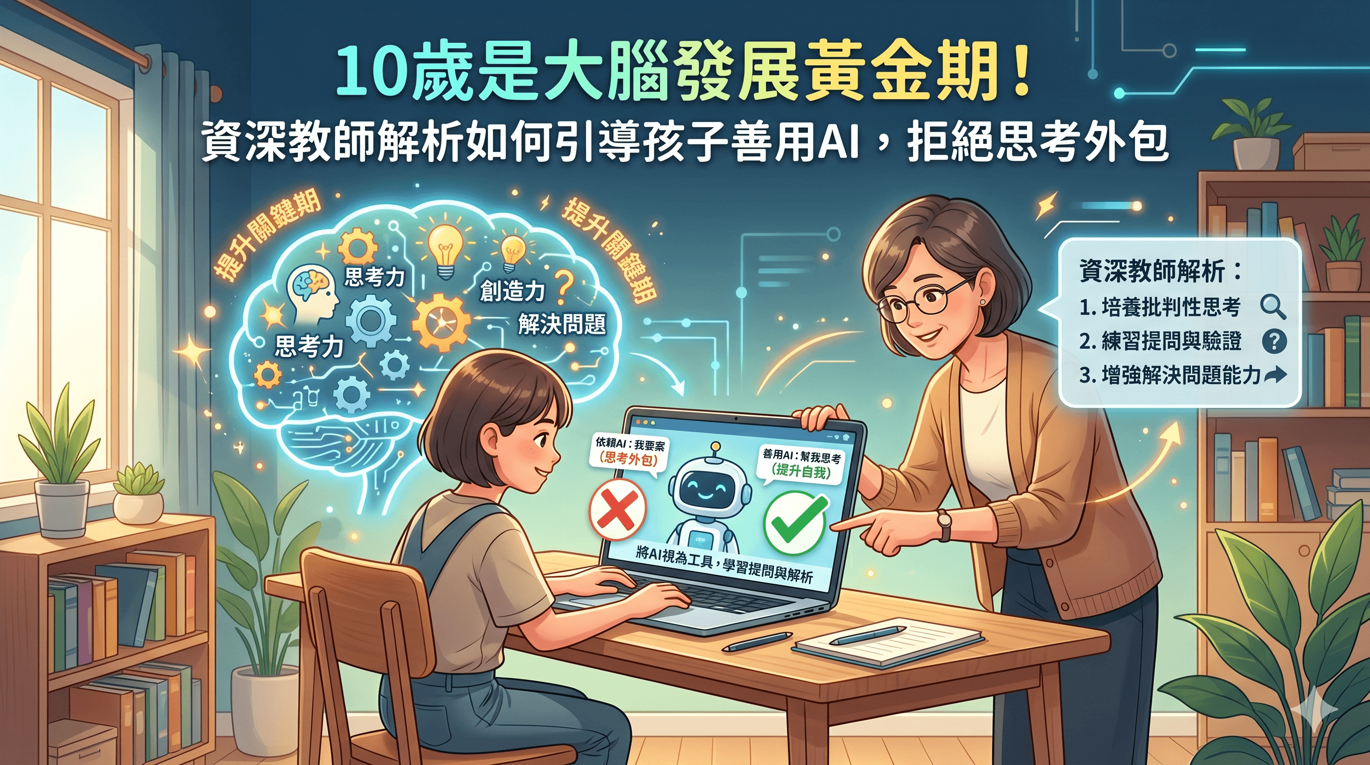 10歲是大腦發展黃金期!